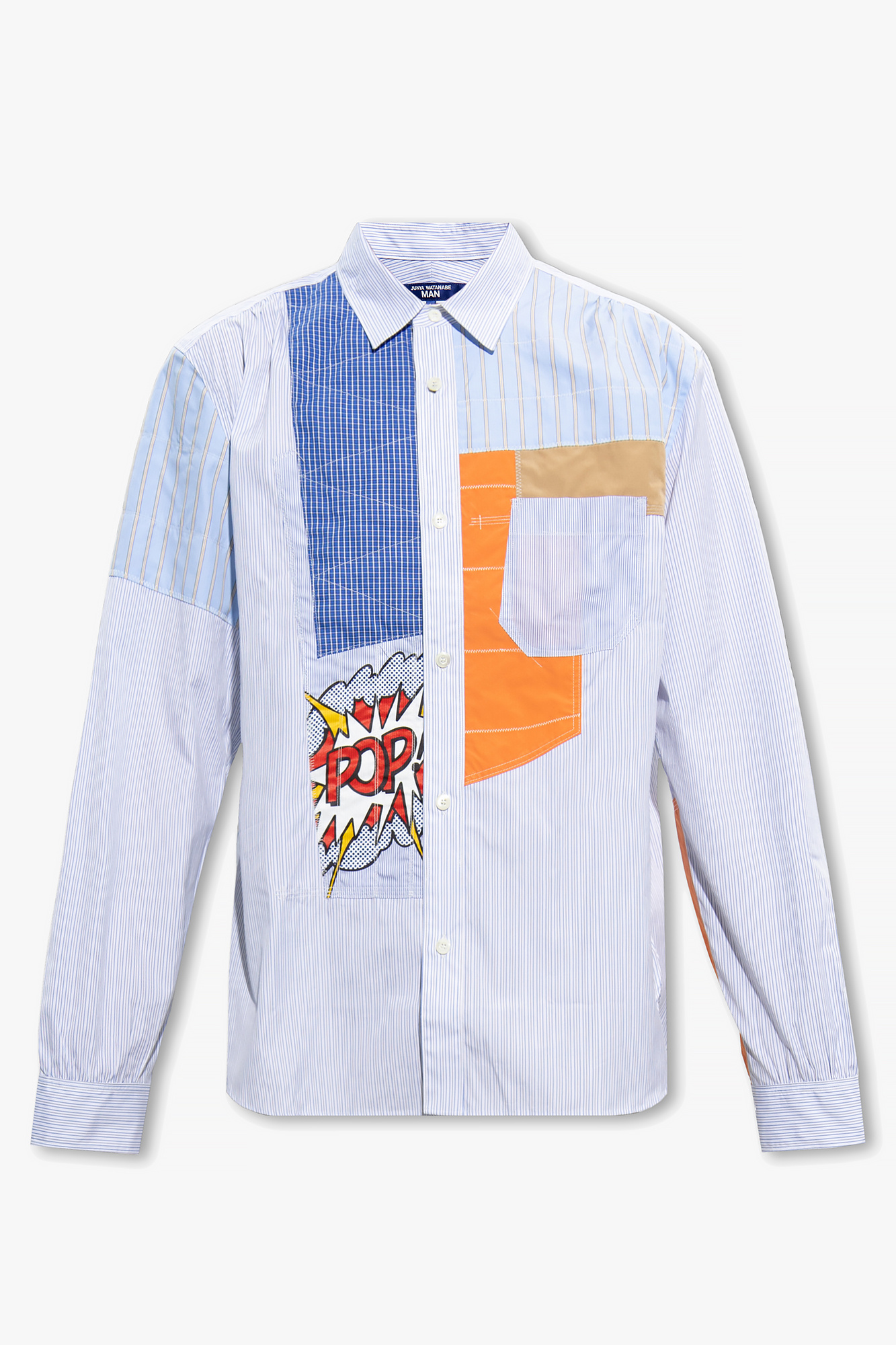 Blue Shirt in contrasting fabrics Junya Watanabe Comme des Garçons